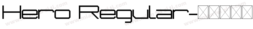 Hero Regular字体转换